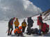 Группа во время привала на безымянном леднике под Туюк-Су